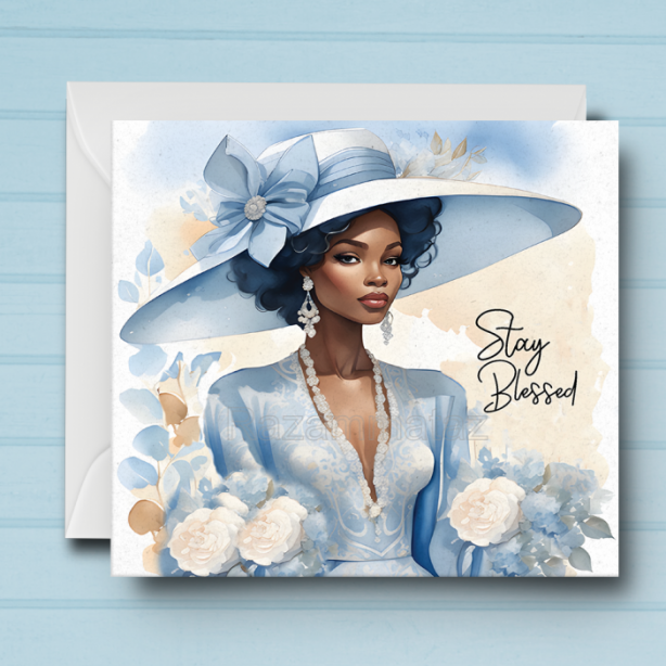 Black Woman M Card
